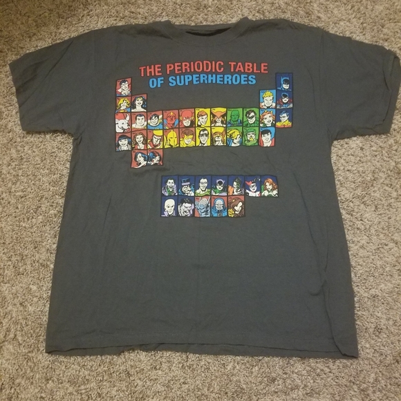 DC Comics Other - Periodic Table of Superheroes Tshirt